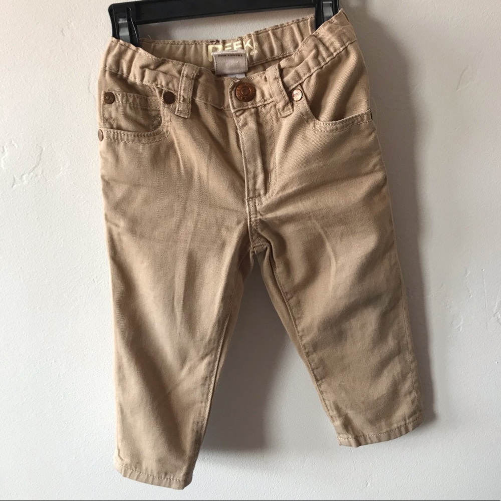12-18 mo PEEK tan jeans